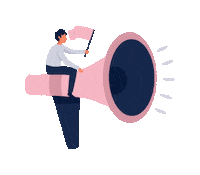 tiffanyjamison marketing megaphone social media marketing content marketing Sticker
