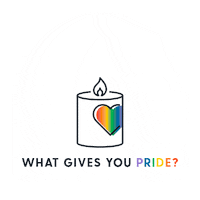 PrideCandle rainbow gay pride lgbt Sticker