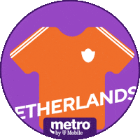 The Dutch Football Sticker by Metro by T-Mobile