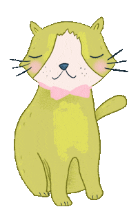 Cat Kitty Sticker by hello matze illustrations