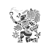 Aztec Warrior Cannabis Sticker by Mary y Juana® Beverages Co.