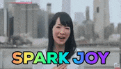 marie kondo spark joy GIF