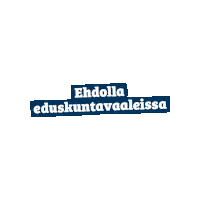 Eduskuntavaalit Sticker by Pohjanmaan Kokoomus