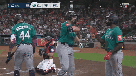 Celebrate Seattle Mariners GIF by MLB