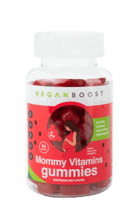 Veganboost vegan gummybear hairvitamins veganboost Sticker