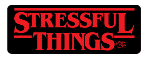 Stranger Things Stress Sticker by Linya-Linya