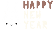 New Year Bunny Sticker