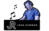 johnriordon music dancing dj club Sticker