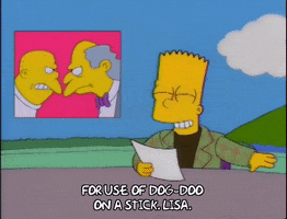 spin around bart simpson GIF