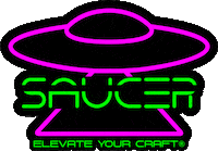 Distort Area 51 Sticker by SAUCER