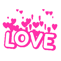 Love It Hearts Sticker by Michael Shillingburg