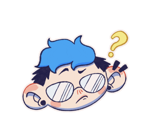 Confused Question Mark Sticker