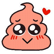 xxmiz0rexx heart poop はーと きゅん Sticker