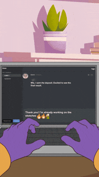 Magic Sending GIF