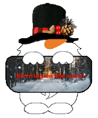 Winter Snowman Sticker