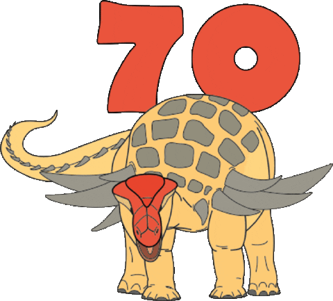 Dinosaur Dino Sticker by Charlotte Filshie