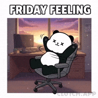 Friday Relaxing GIF by Kanpai Pandas