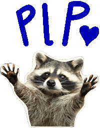 PhoenixLeadershipProject blue red black raccoon Sticker