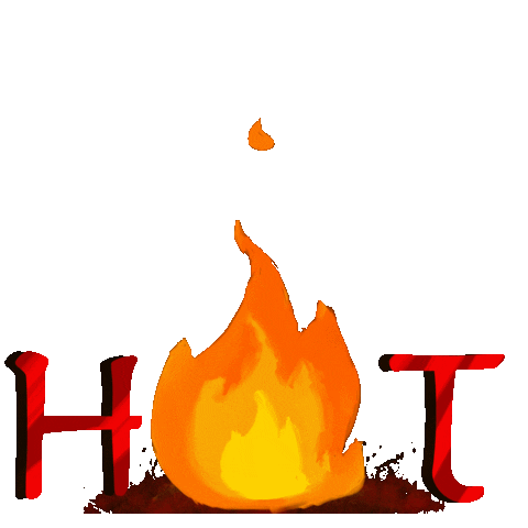 Fire Burn Sticker