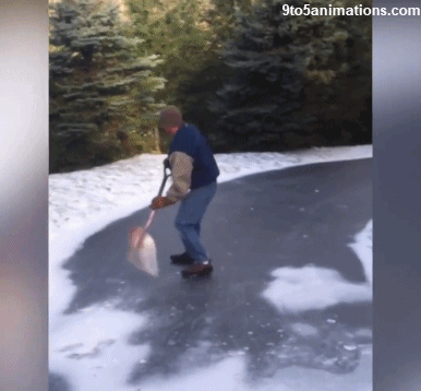 snow fails GIF