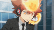 Hitman Reborn Stare GIF