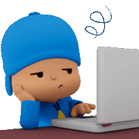 Tired Over It Sticker by Pocoyo
