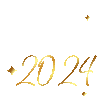 Happy New Year Gold Sticker
