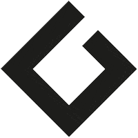 greiterundcie logo decoration square element Sticker