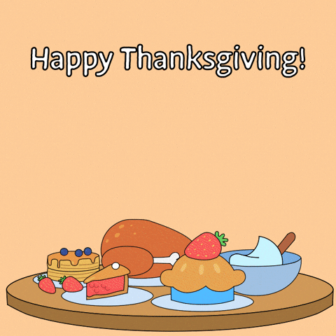 Pumpkin Spice Happy Thanksgiving GIF by Fatman
