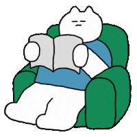 Book Reading Sticker by inapsquare