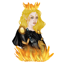 ohbellabee angry fire mad badass Sticker