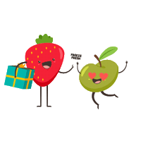 Apple Fruit Sticker by Pol's