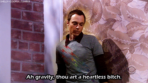 the big bang theory gravity GIF