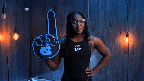 University Of North Carolina Swimming GIF by UNC Tar Heels