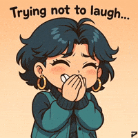 Hana Trying Not To Laugh GIF by Persona