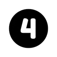 Number Blanco Sticker