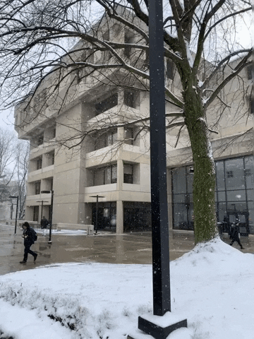 Snow Ohio GIF by Youngstown State University