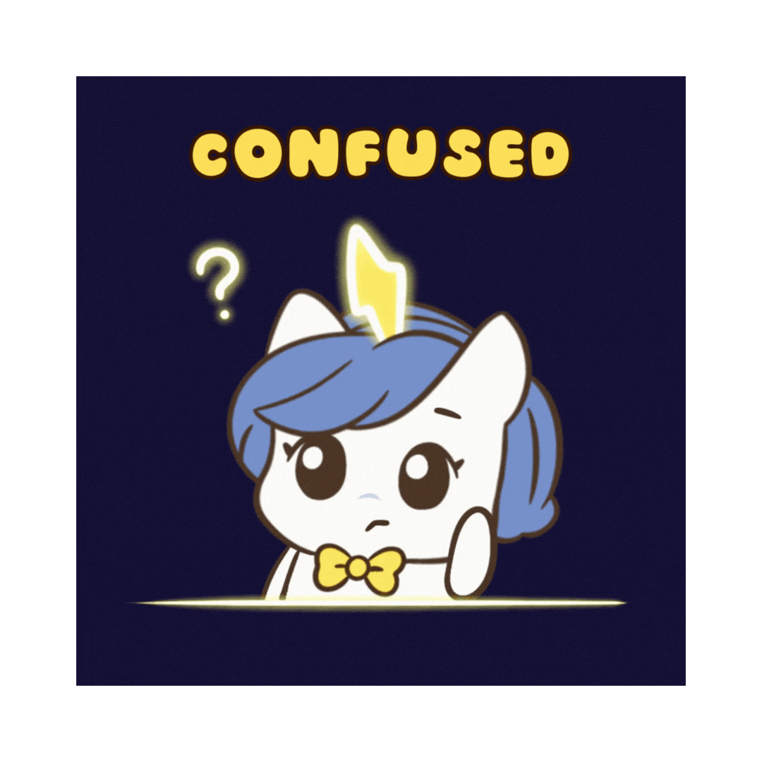 Question Mark What Sticker by Brave Unicorn