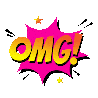 Comicbook Omg Sticker