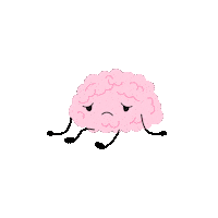 Sad Brain Sticker