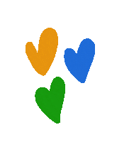 In Love Hearts Sticker
