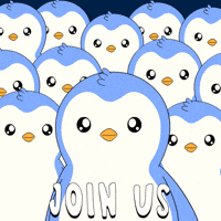 Join Us Lets Go GIF by Pudgy Penguins