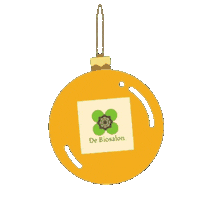 Kerstbal Sticker by De Biosalon