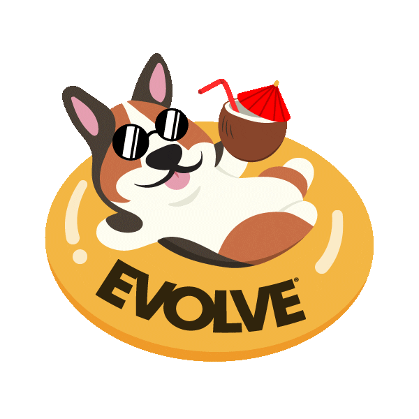 Dog Evolve Sticker by Sunshine Mills