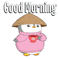 Coffee Morning Sticker by Pudgy Penguins