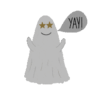 mariaedmaciel yay ghost fantasma happyghost Sticker
