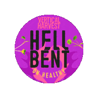 VerticalHarvest vertical harvest verticalharvest hell bent on healthy hellbentonhealthy Sticker