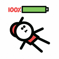 Tired Low Battery GIF