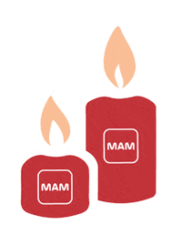 Christmas Candle Sticker by MAM Babyartikel