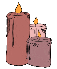 Candle Sticker by hebjuliamme
